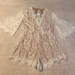 White/Lace Romper